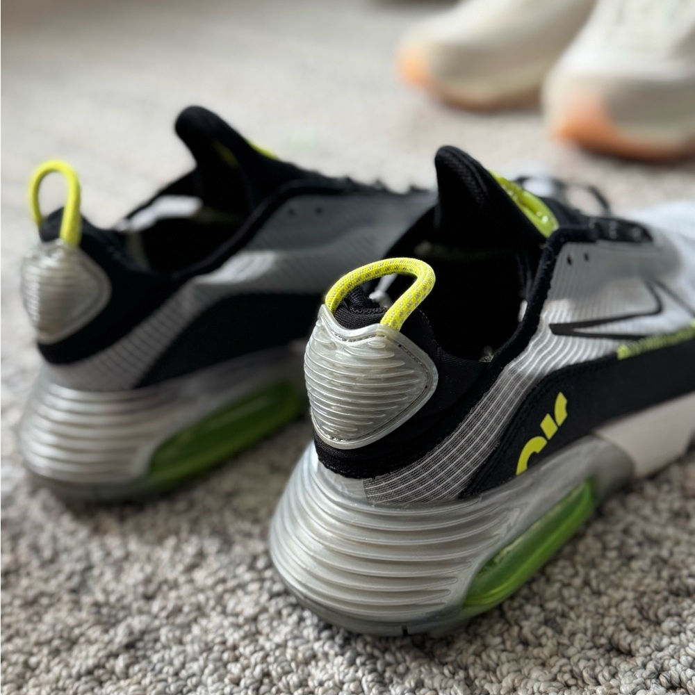 Kids Black and Green Athletic Shoes